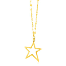 Load image into Gallery viewer, 14k Yellow Gold Necklace with Star Pendant
