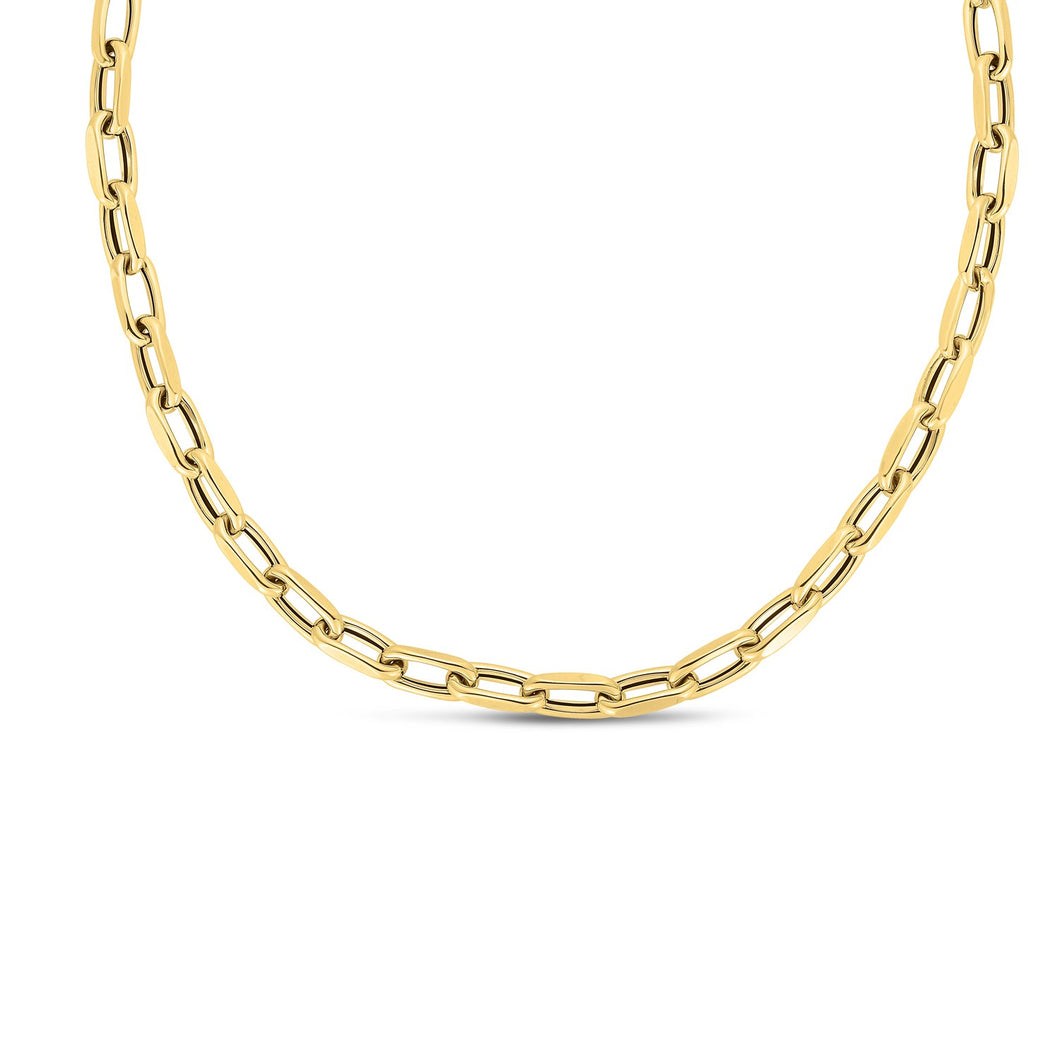 14k Yellow Gold French Cable Link Necklace (6mm)-0