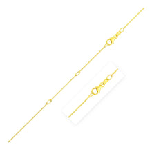 Load image into Gallery viewer, Double Extendable Cable Chain in 14k Yellow Gold (0.85mm)
