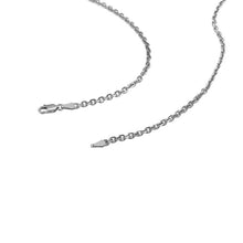 Load image into Gallery viewer, 2.6mm 18k White Gold Diamond Cut Cable Link Chain-4
