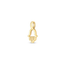 Load image into Gallery viewer, 14k Yellow Gold Mini Hamsa Charm-0
