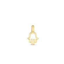 Load image into Gallery viewer, 14k Yellow Gold Mini Hamsa Charm-1
