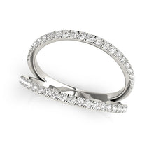 Load image into Gallery viewer, 14k White Gold Diamond Split Band Ring (1/4 cttw)
