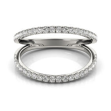 Load image into Gallery viewer, 14k White Gold Diamond Split Band Ring (1/4 cttw)
