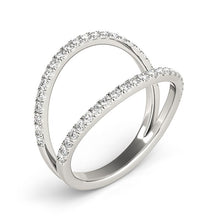 Load image into Gallery viewer, 14k White Gold Diamond Split Band Ring (1/4 cttw)
