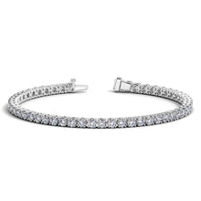 Load image into Gallery viewer, Lab Grown Round Diamond Tennis Bracelet in 14k White Gold (6 cctw F/G  VS2/SI1)-0
