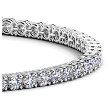 Load image into Gallery viewer, Lab Grown Round Diamond Tennis Bracelet in 14k White Gold (6 cctw F/G  VS2/SI1)-1
