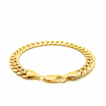 Load image into Gallery viewer, 7.8mm 14k Yellow Gold Miami Cuban Semi Solid Bracelet
