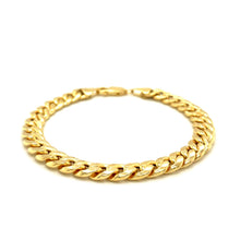 Load image into Gallery viewer, 7.8mm 14k Yellow Gold Miami Cuban Semi Solid Bracelet
