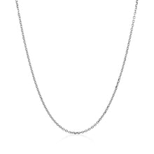 Load image into Gallery viewer, 18k White Gold Diamond Cut Cable Link Chain 1.1mm-1
