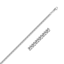 Load image into Gallery viewer, 3.0mm 14K White Gold Gourmette Chain-0
