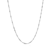 Load image into Gallery viewer, 10k White Gold Singapore Chain 1.5mm-1
