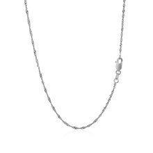 Load image into Gallery viewer, 10k White Gold Singapore Chain 1.5mm-2
