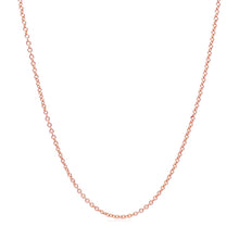 Load image into Gallery viewer, 14k Rose Gold Round Cable Link Chain 1.3mm-1
