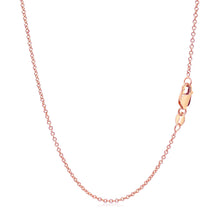 Load image into Gallery viewer, 14k Rose Gold Round Cable Link Chain 1.3mm-2
