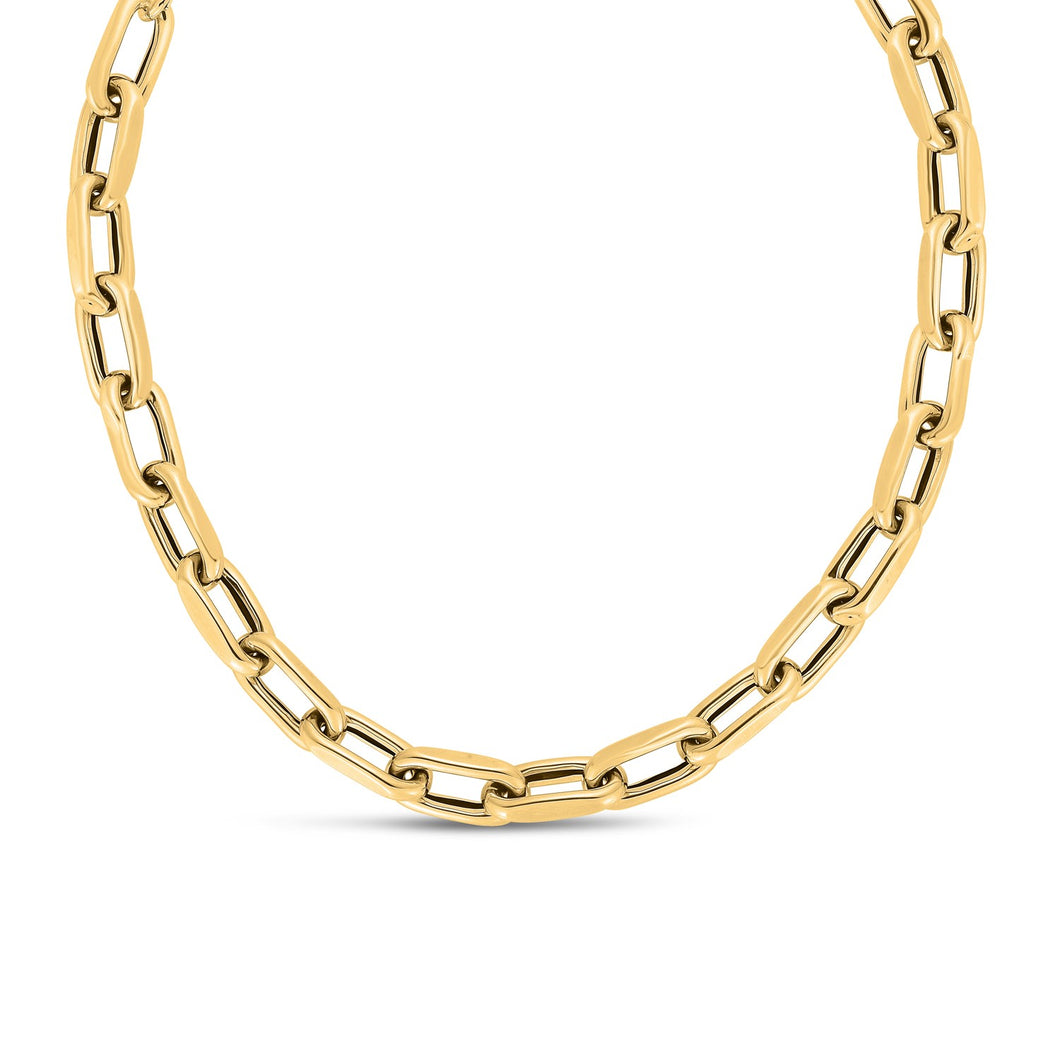 14k Yellow Gold French Cable Link Necklace (9mm)-0