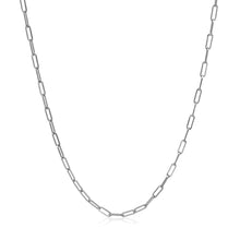 Load image into Gallery viewer, 14k White Gold Adjustable Paperclip Chain 1.5mm
