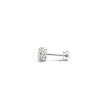 Load image into Gallery viewer, 1 cttw Certified IGI Lab Grown Round Diamond Stud Earrings 14k White Gold (G/VS2)-1
