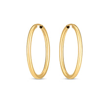 Load image into Gallery viewer, 14k Yellow Gold Endless Oval Hoop Earrings-1
