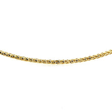 Load image into Gallery viewer, 2.7mm 14k Yellow Gold Diamond Cut Round Franco Bracelet
