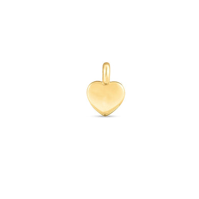 14k Yellow Gold Mini Heart Charm-0