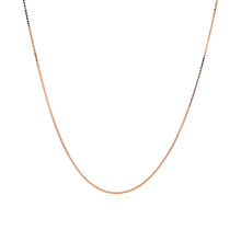 Load image into Gallery viewer, 14k Rose Gold Classic Box Chain 0.6mm
