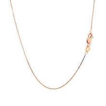 Load image into Gallery viewer, 14k Rose Gold Classic Box Chain 0.6mm
