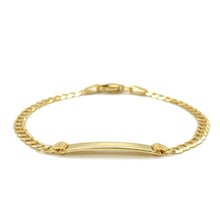 Load image into Gallery viewer, 14k Yellow Gold Curb Link Style Children&#39;s ID Bracelet
