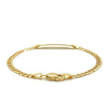 Load image into Gallery viewer, 14k Yellow Gold Curb Link Style Children&#39;s ID Bracelet
