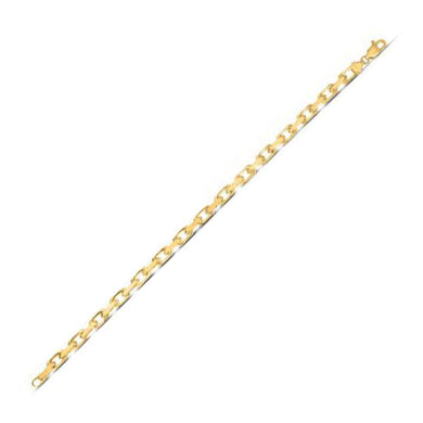 4.8mm 14k Yellow Gold French Cable Chain Bracelet-0