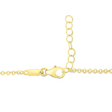 Load image into Gallery viewer, 14k Yellow Gold Childrens Bracelet with Teddy Bear Heart and Bar
