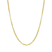 Load image into Gallery viewer, 18k Yellow Gold Diamond Cut Cable Link Chain 1.9mm-1
