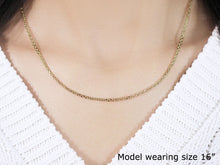 Load image into Gallery viewer, 18k Yellow Gold Diamond Cut Cable Link Chain 1.9mm-3
