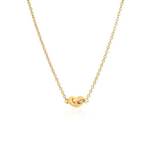 Load image into Gallery viewer, 14k Yellow Gold Chain Necklace with Polished Knot
