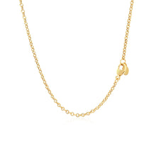 Load image into Gallery viewer, 14k Yellow Gold Chain Necklace with Polished Knot
