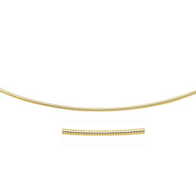 Load image into Gallery viewer, 14k Yellow Gold Necklace in a Round Omega Chain Style
