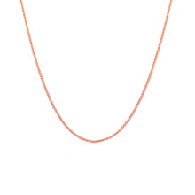 Load image into Gallery viewer, 14k Rose Gold Round Wheat Chain 1.0mm-1
