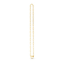 Load image into Gallery viewer, 14k Yellow Gold Heart Element Paperclip Necklace-0
