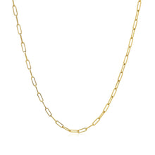 Load image into Gallery viewer, 18K Yellow Gold Fine Paperclip Chain (1.5mm)-1
