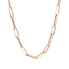 Load image into Gallery viewer, 14K Rose Gold Bold Paperclip Chain (4.2 mm)
