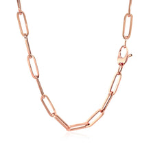 Load image into Gallery viewer, 14K Rose Gold Bold Paperclip Chain (4.2 mm)
