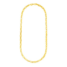 Load image into Gallery viewer, 14k Yellow Gold Mens Paperclip Chain Necklace
