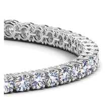 Load image into Gallery viewer, Lab Grown Round Diamond Tennis Bracelet in 14k White Gold (8 cctw F/G  VS2/SI1)-1
