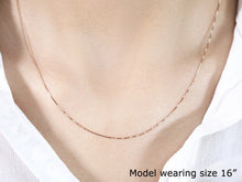 Load image into Gallery viewer, 18k Rose Gold Classic Box Chain 0.6mm-3
