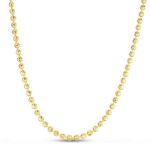 Load image into Gallery viewer, Moon Cut Bead Chain in 14k Yellow Gold (3.0 mm)-2
