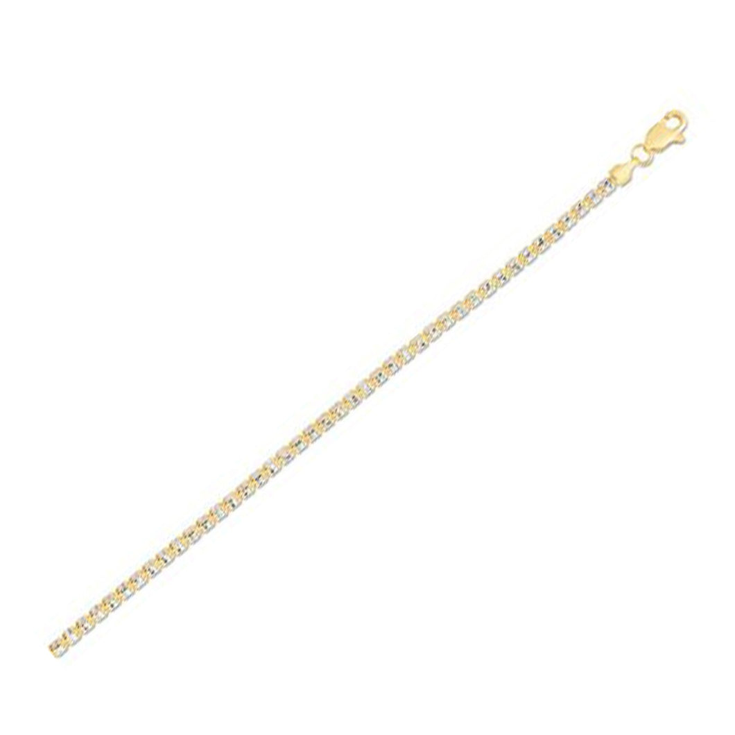 Ice Barrel Chain in 14k Yellow Gold (2.7 mm)-0