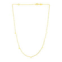 Load image into Gallery viewer, 14K Yellow Gold Necklace with Triangles
