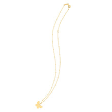 Load image into Gallery viewer, 14k Yellow Gold Ppillon Butterfly Necklace-2
