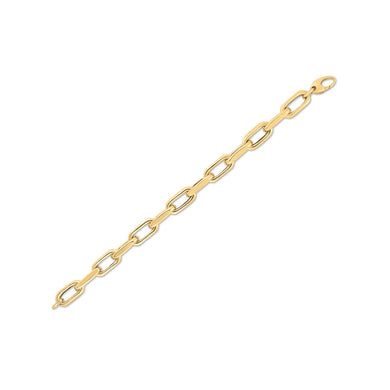 14k Yellow Gold French Cable Link Bracelet (9mm)-0