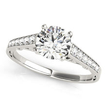 Load image into Gallery viewer, 14k White Gold Cathedral Design Diamond Engagement Ring (1 1/4 cttw)
